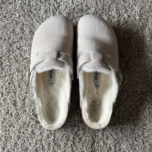 Birkenstock Boston Shearling - Antique White